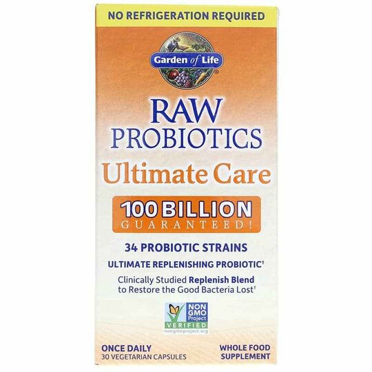 Raw Probiotics Ultimate Care Shelf-Stable, 30 Veg Caps, GOL