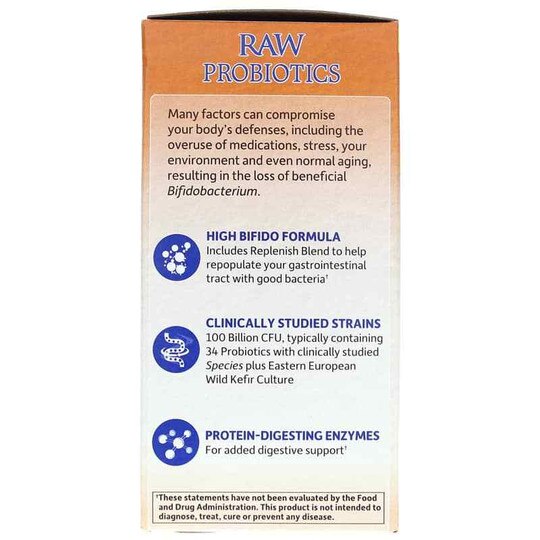 Raw Probiotics Ultimate Care Shelf-Stable, 30 Veg Caps, GOL