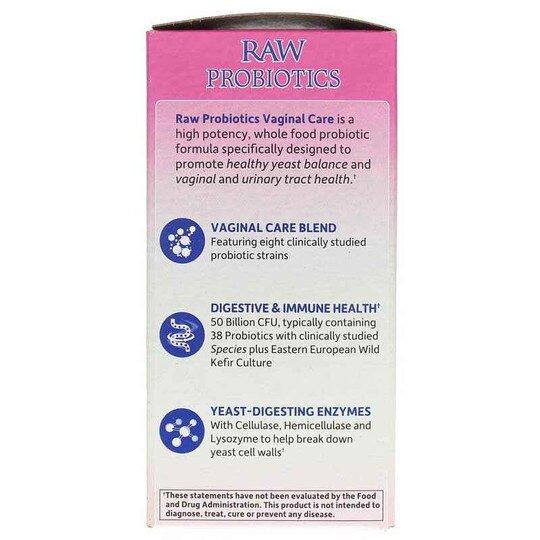 Raw Probiotics Vaginal Care, 30 Veg Capsules, GOL