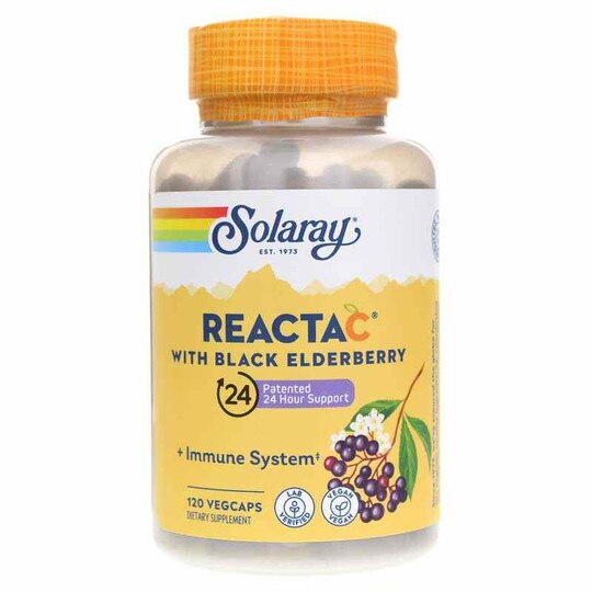 Reacta-C + Elderberry, 120 Veg Capsules, SLR