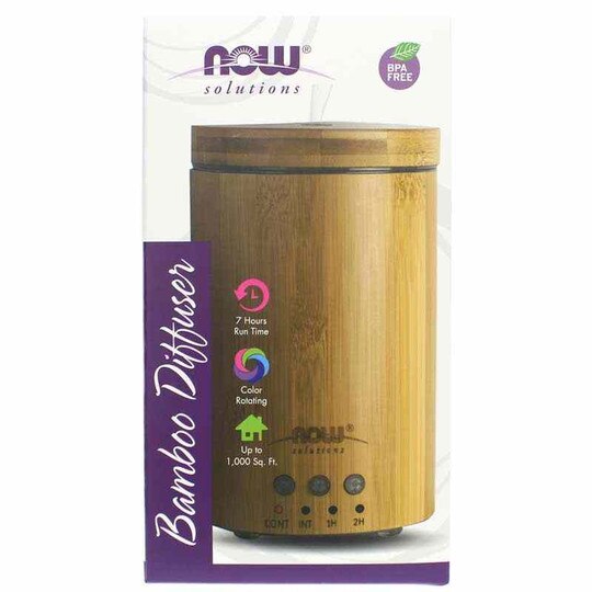 Real Bamboo Ultrasonic Oil Diffuser, 1 Piece(s), NOW