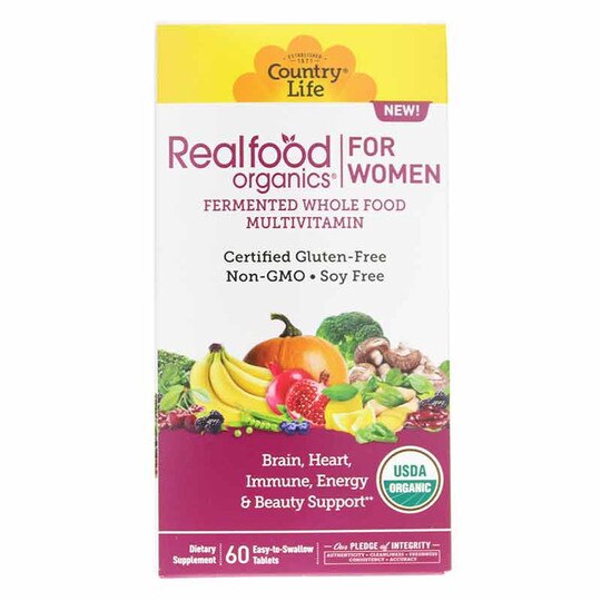 Realfood Organics Multivitamin For Women, 60 Tablets, CTL