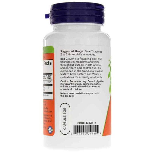 Red Clover 375 Mg, 100 Capsules, NOW