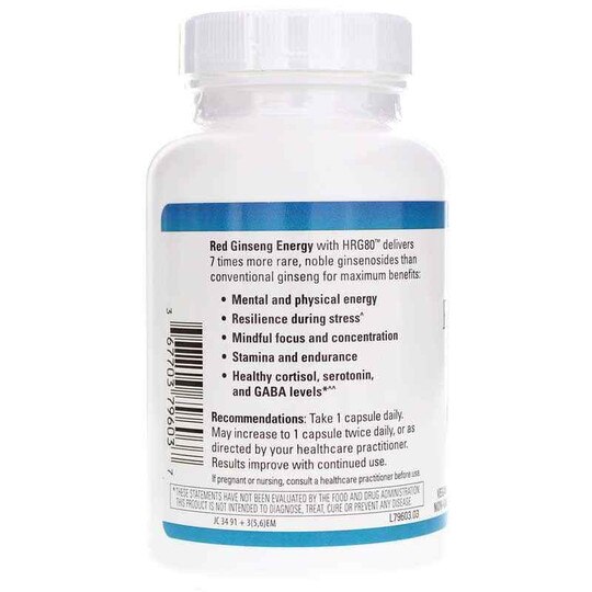 Red Ginseng Energy, 30 Capsules, EUMD