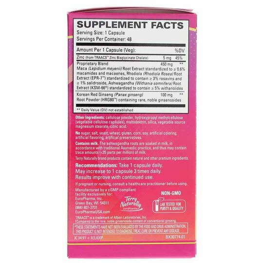Red Ginseng HRG80 Female Sexual Enhancement, 48 Capsules, TNT
