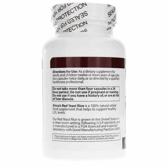 Red Yeast Rice, 120 Veg Capsules, VNC