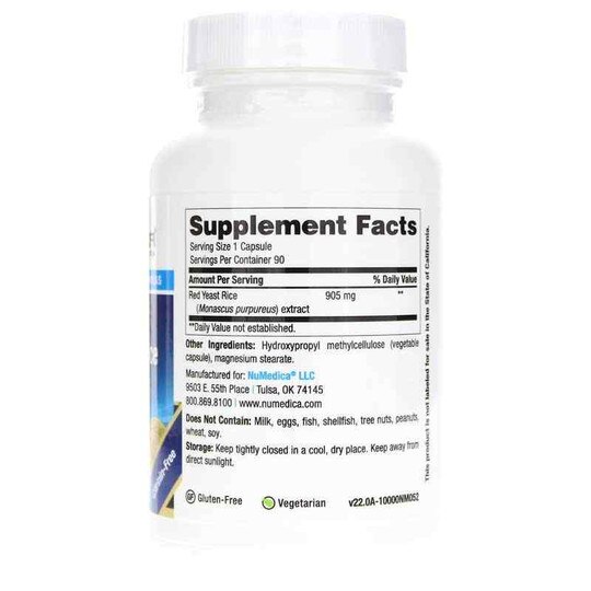 Red Yeast Rice Extra Strength, 90 Veg Capsules, NUM