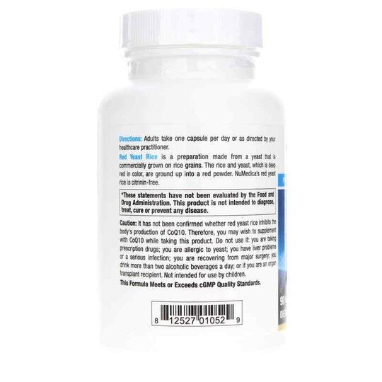 Red Yeast Rice Extra Strength, 90 Veg Capsules, NUM