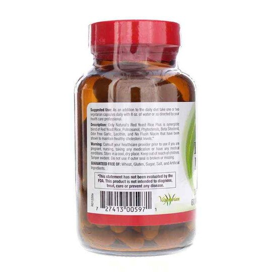 Red Yeast Rice Plus, 60 Veg Capsules, ONT