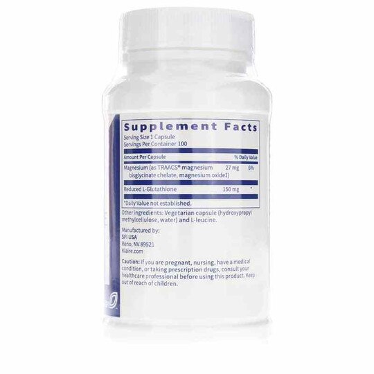 Reduced L-Glutathione 150 Mg, 100 Veg Capsules, KL