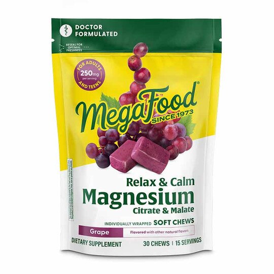 Relax + Calm Magnesium Soft Chews, 30 Soft Chews, MFG