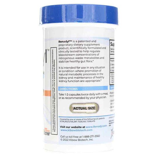 Renadyl Probiotic & Prebiotic, 60 Veg Capsules, KIB