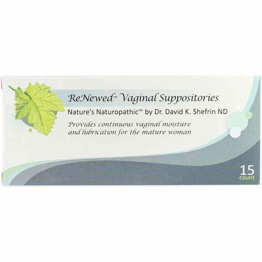ReNewed Vaginal Suppositories, 15 Suppositories, BZW