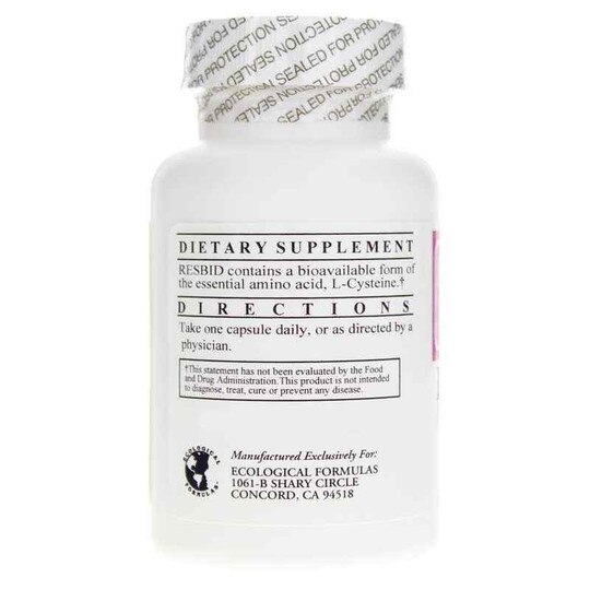 Resbid N-Acetyl-L-Cysteine 500 Mg, 60 Capsules, ECF