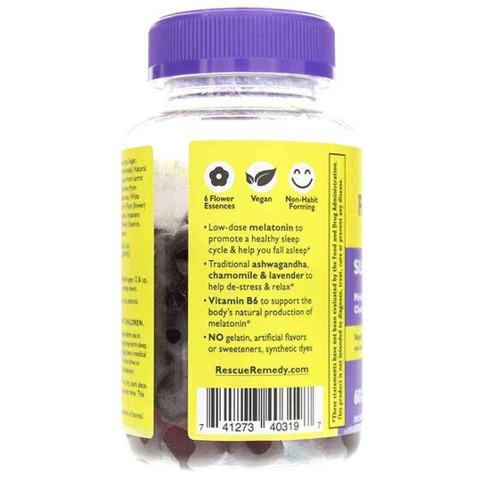 Rescue Plus Sleep & Stress, 60 Vegan Gummies, BFR