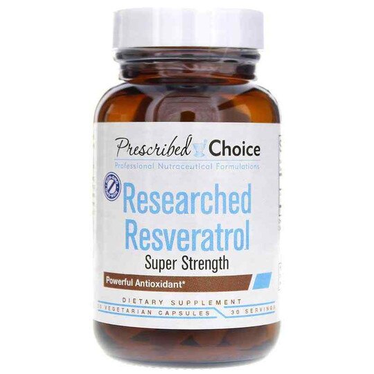 Researched Resveratrol Super Strength, 30 Veg Capsules, PRCH