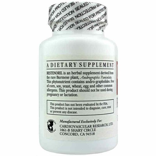Restenoril Andrographolide, 60 Capsules, CR