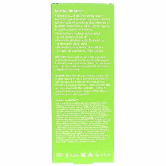 Restore Moisturizing Vaginal Gel, 2 Oz, GCL