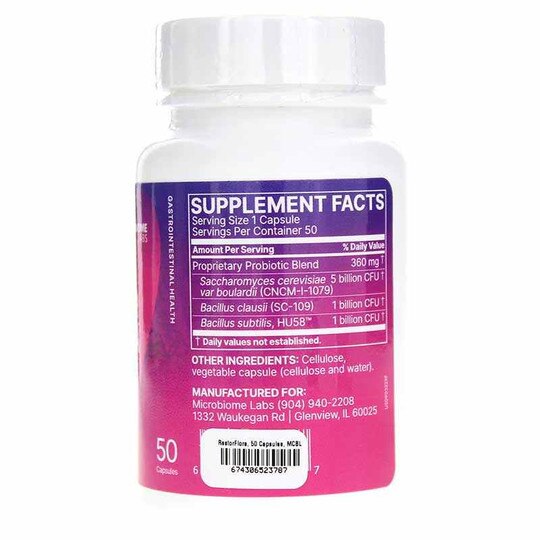 RestorFlora, 50 Capsules, MCBL