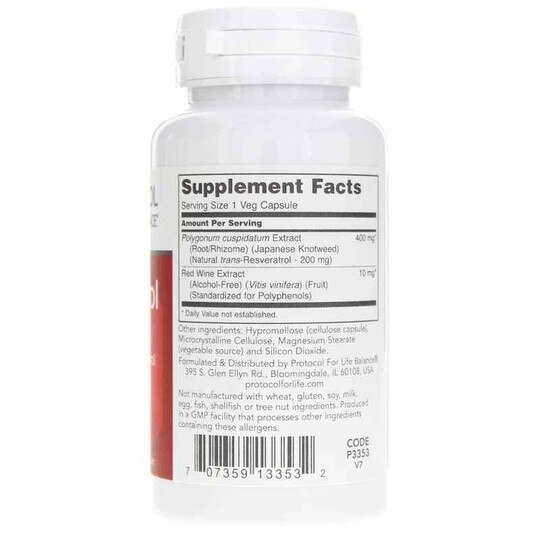 Resveratrol 200 Mg, 60 Veg Capsules, PFLB