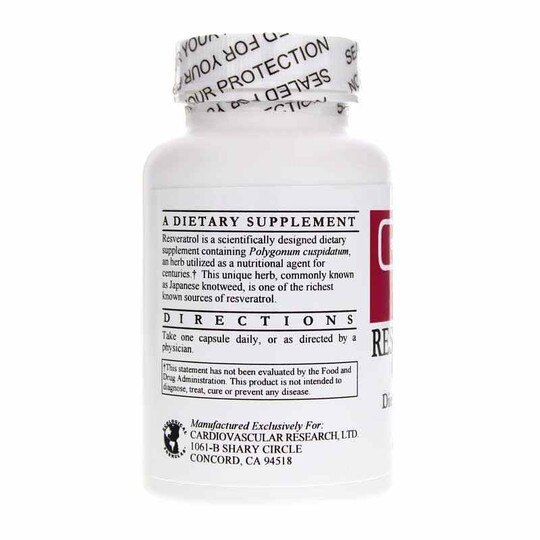 Resveratrol 250 Mg, 60 Capsules, CR