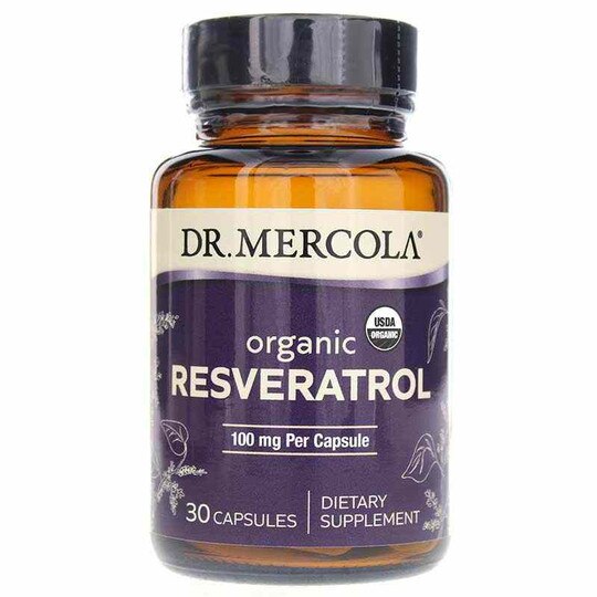 Resveratrol Organic, 30 Capsules, DRM