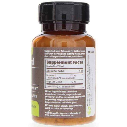 Resveratrol from resVida 100 Mg, 60 Tablets, END