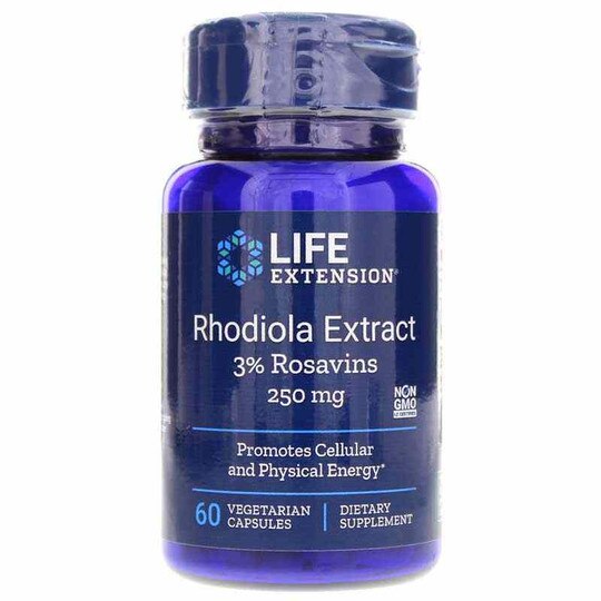 Rhodiola Extract 250 Mg, 60 Veg Capsules, LFE