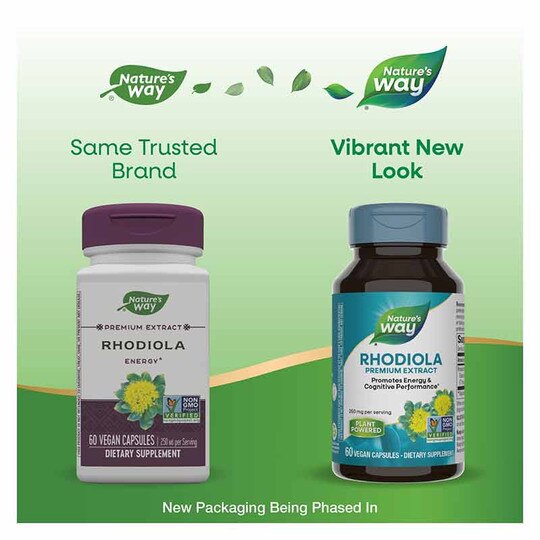 Rhodiola Standardized, 60 Veg Capsules, NWA