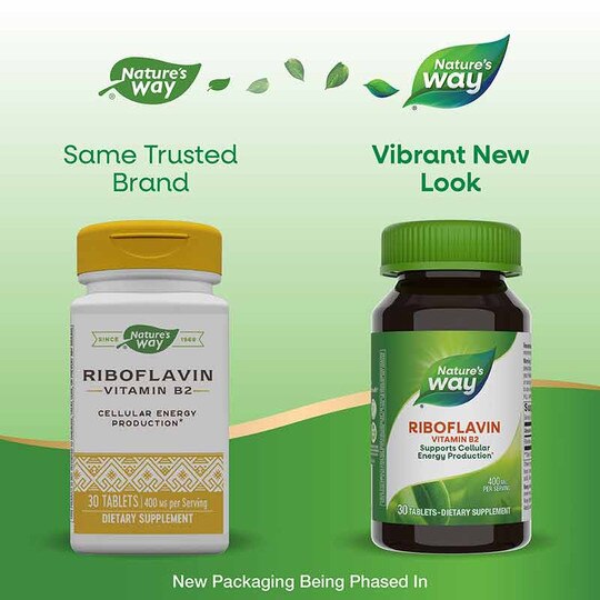 Riboflavin Vitamin B2 400 Mg, 30 Tablets, NWA