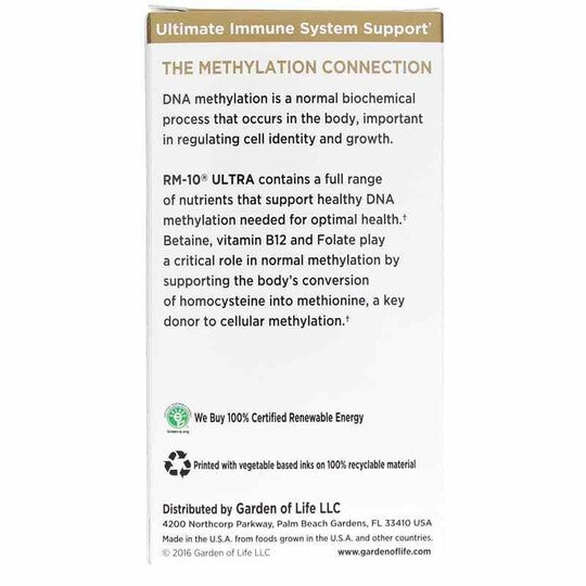 RM-10 Ultra Immune System Support, 90 Veg Capsules, GOL
