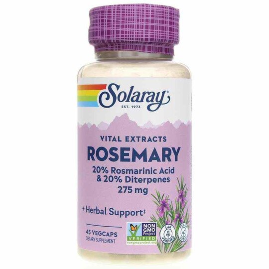 Rosemary Leaf Extract 275 Mg, 45 Veg Capsules, SLR