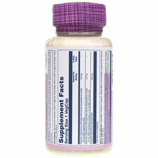 Rosemary Leaf Extract 275 Mg, 45 Veg Capsules, SLR