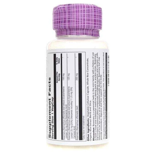 Rosemary Leaf Extract 275 Mg, 45 Veg Capsules, SLR
