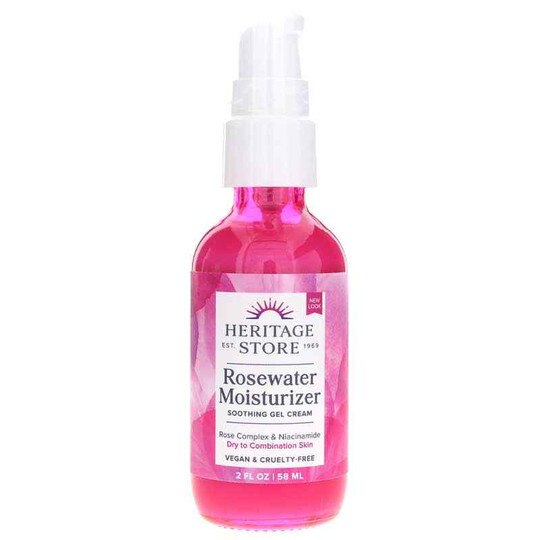 Rosewater Moisturizer Soothing Gel Cream, 2 Oz, HRS