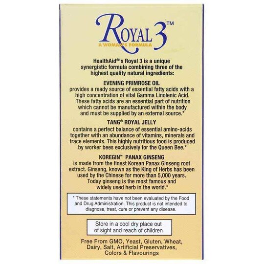 Royal 3 Woman's Formula, 30 Capsules, HAA