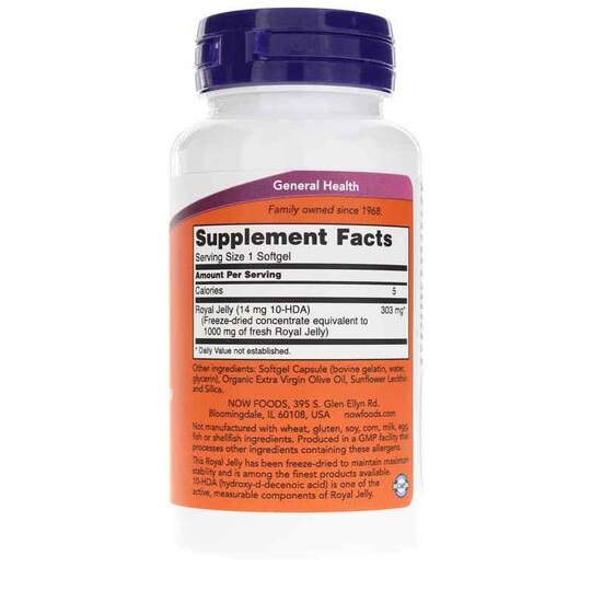 Royal Jelly 1000 Mg, 60 Softgels, NOW