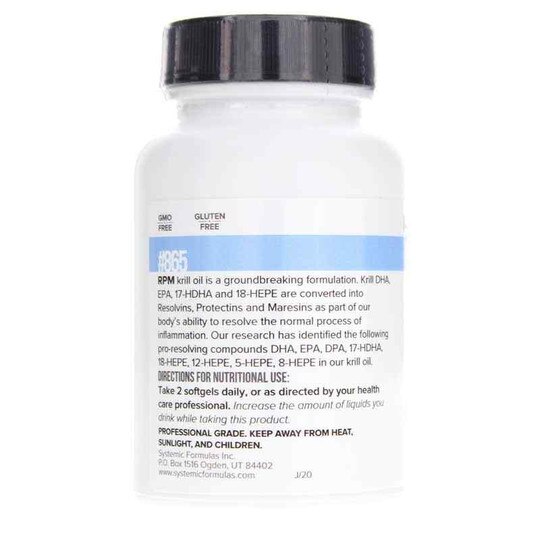 RPM Omega Pro-Resolvin; Protectin; Maresin, 60 Softgels, SSF