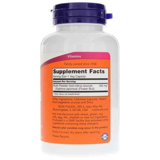 Rutin 450 Mg, 100 Veg Capsules, NOW