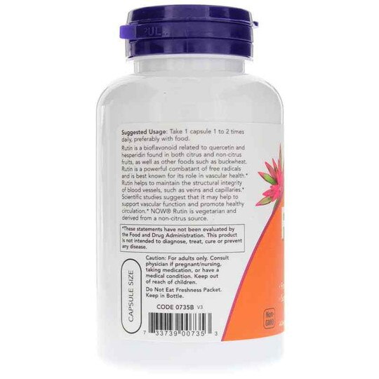 Rutin 450 Mg, 100 Veg Capsules, NOW
