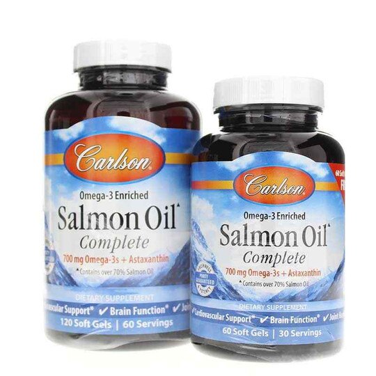 Salmon Oil Complete Bonus Pack, 180 Softgels, CL