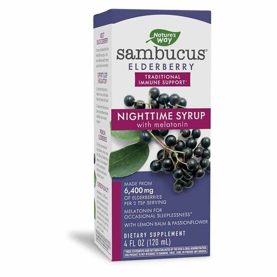 Sambucus Elderberry NightTime Syrup, 4 Oz, NWA