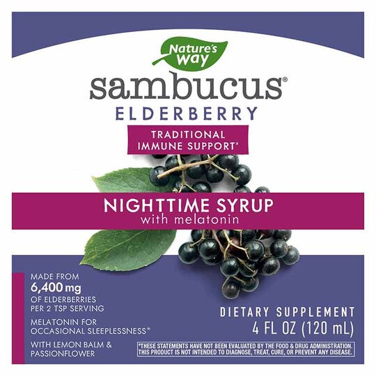 Sambucus Elderberry NightTime Syrup, 4 Oz, NWA