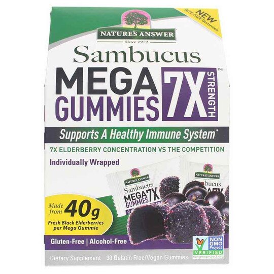 Sambucus Mega Gummies 7X, 30 Gummies -, NAN