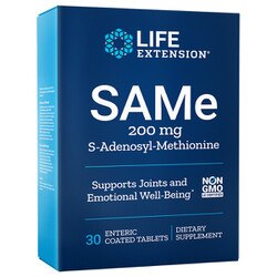 SAMe, 200 mg, 30 enteric-coated vegetarian tablets