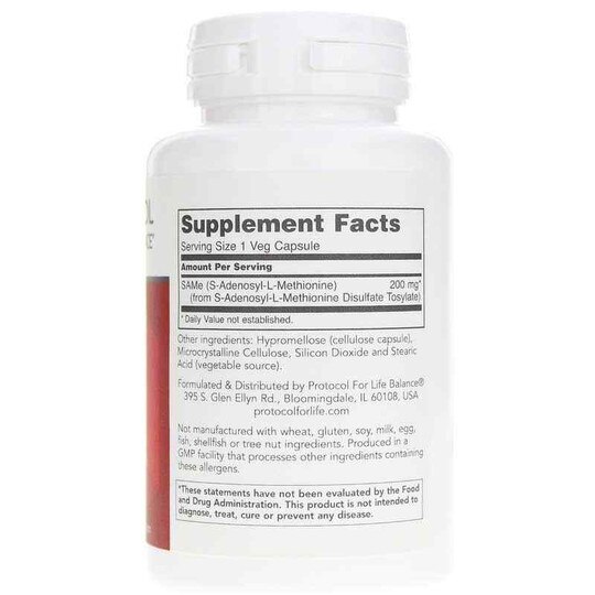 SAMe 200 Mg, 60 Veg Capsules, PFLB