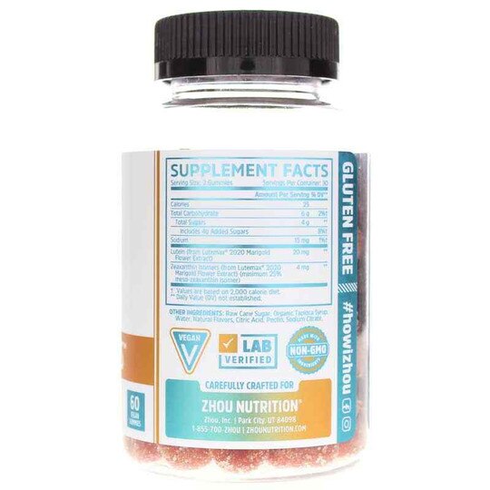 Screen Eyes Blue Light Formula, 60 Vegan Gummies, ZHO