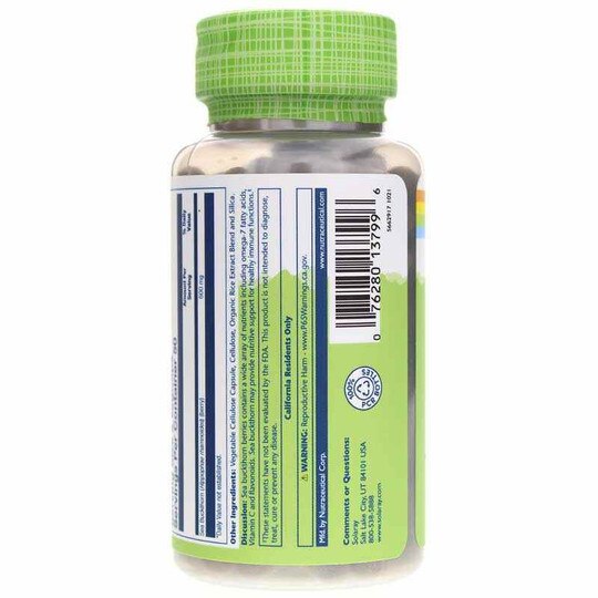 Sea Buckthorn 600 Mg, 100 Veg Capsules, SLR