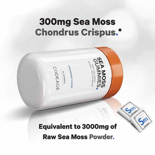Sea Moss Gummies, 60 Gummies, CDE