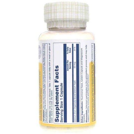 Selenium 50 Mcg, 100 Capsules, SLR
